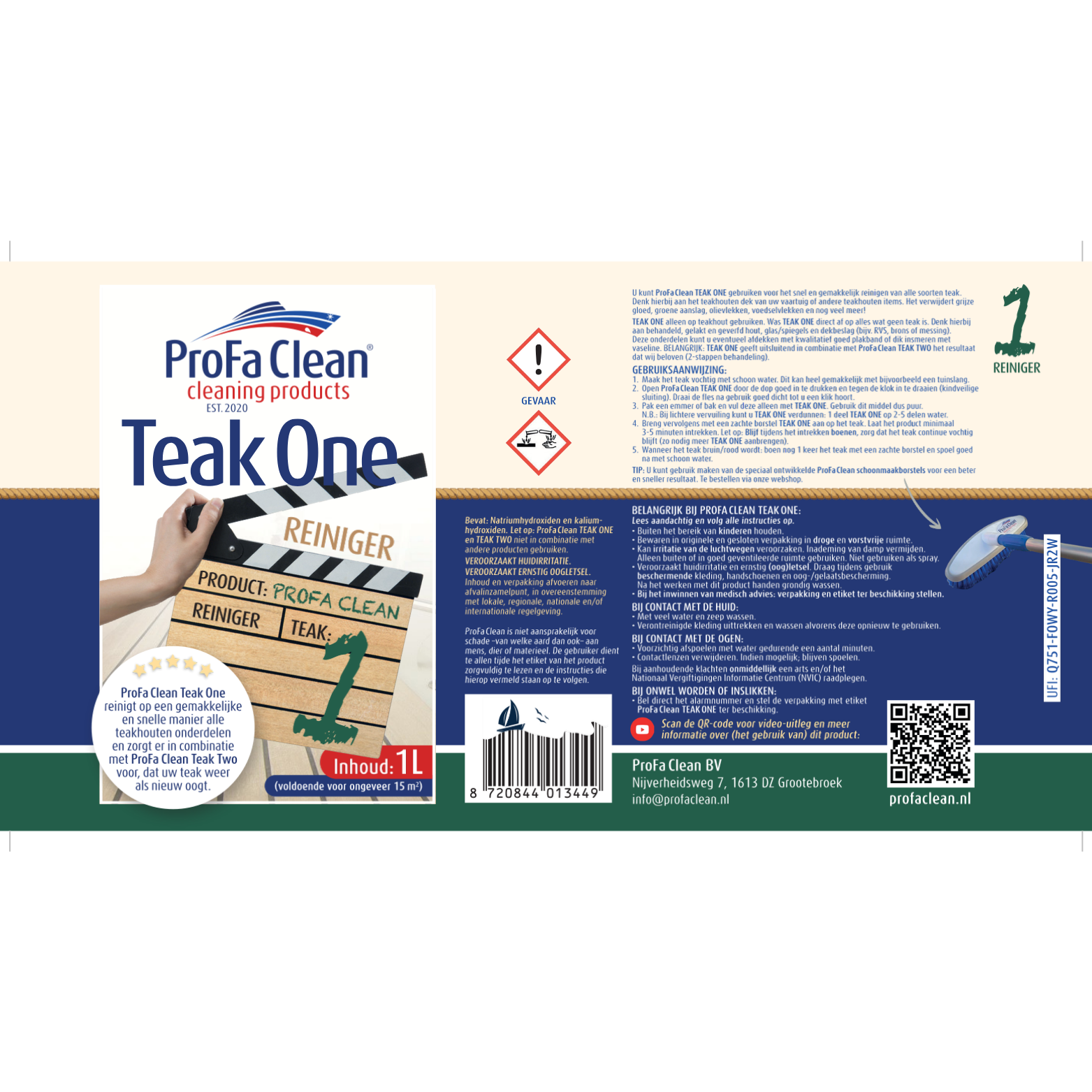 Teak-Paket – Teak 1&2 (Reiniger und Restaurator) + unsere einzigartige Handbürste Deluxe