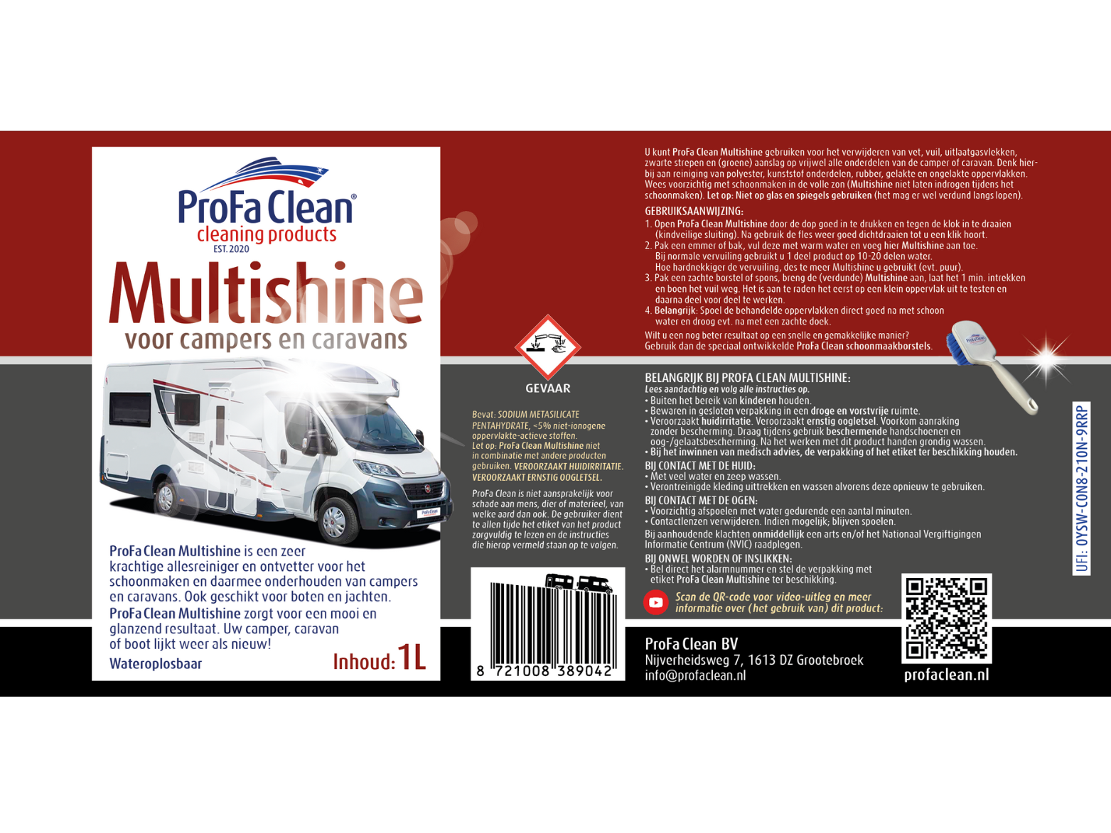 Multishine (25L) - Shampoing Campeurs & Caravanes (11,99 € le Litre)