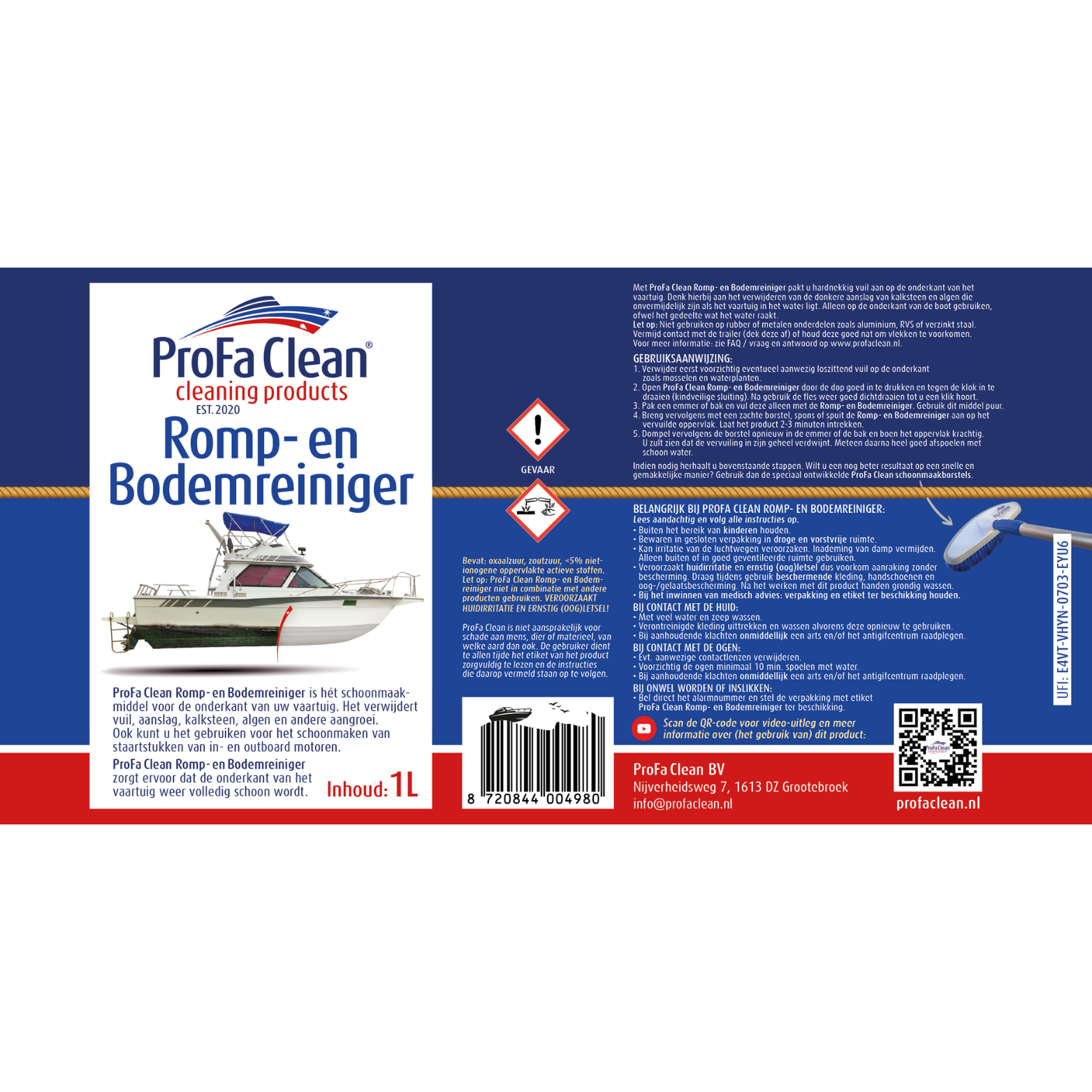 3-in-1 cleaning package for your boat-with brush brush