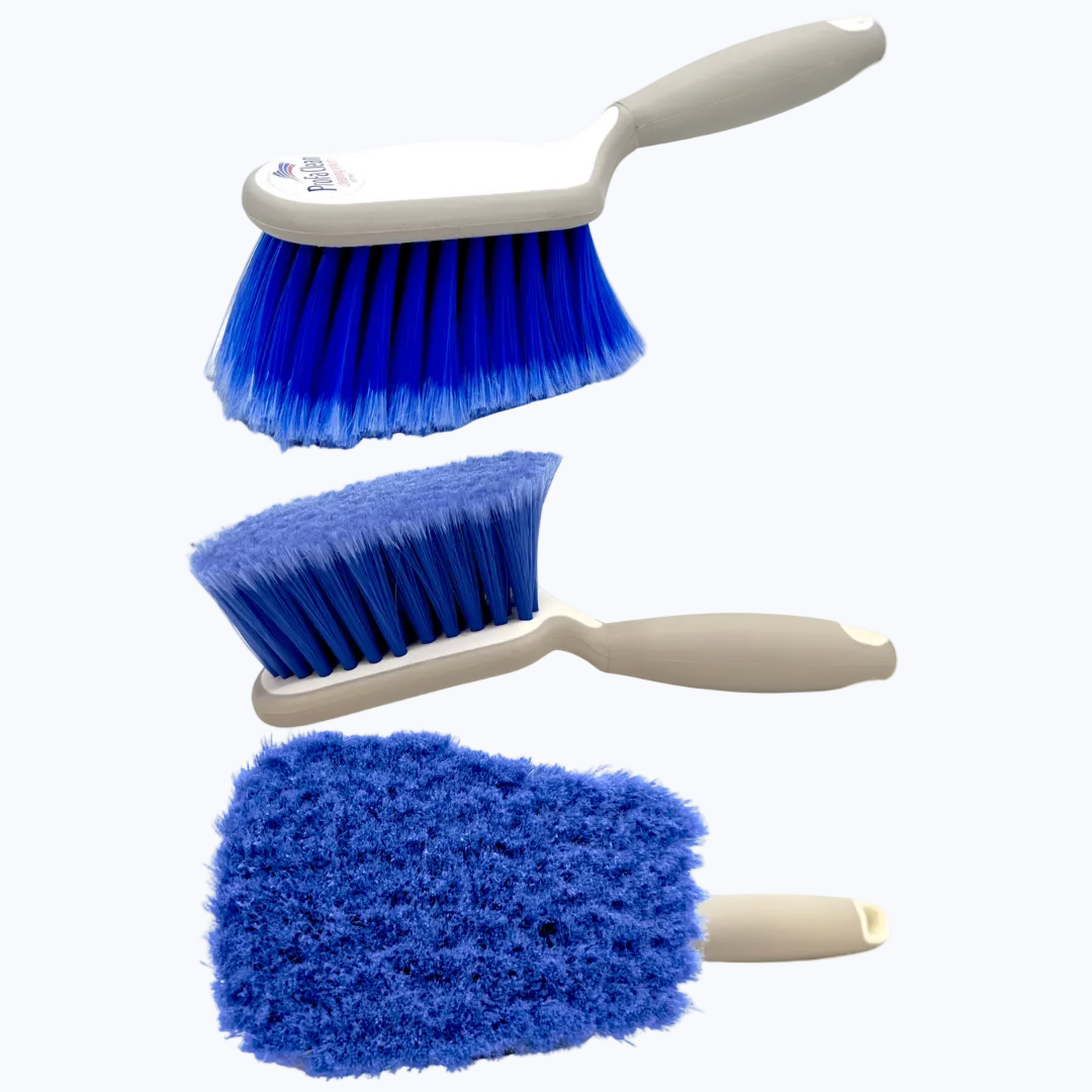 Detergente per vetri Multishine Green & Zwik Duo + Spazzola a mano Deluxe