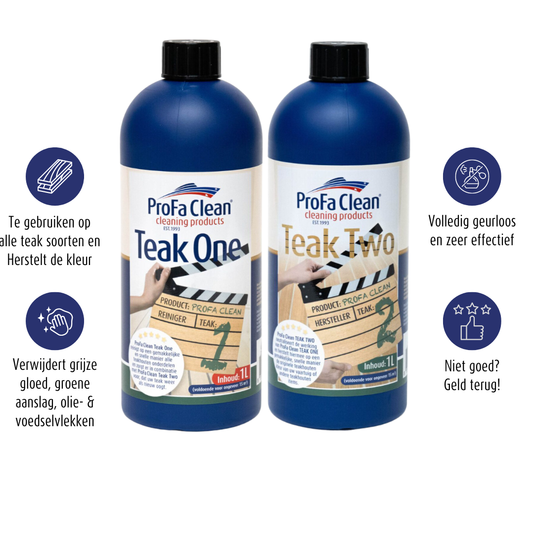 Teak 1 & 2 (1L bottles) - Cleaner and Repairer