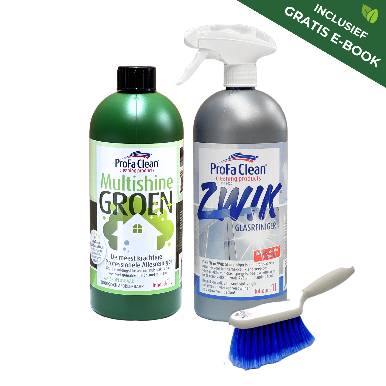 MultiShine Green & Zwik Gloes Cleaner DUO + ​​Handbrush Deluxe