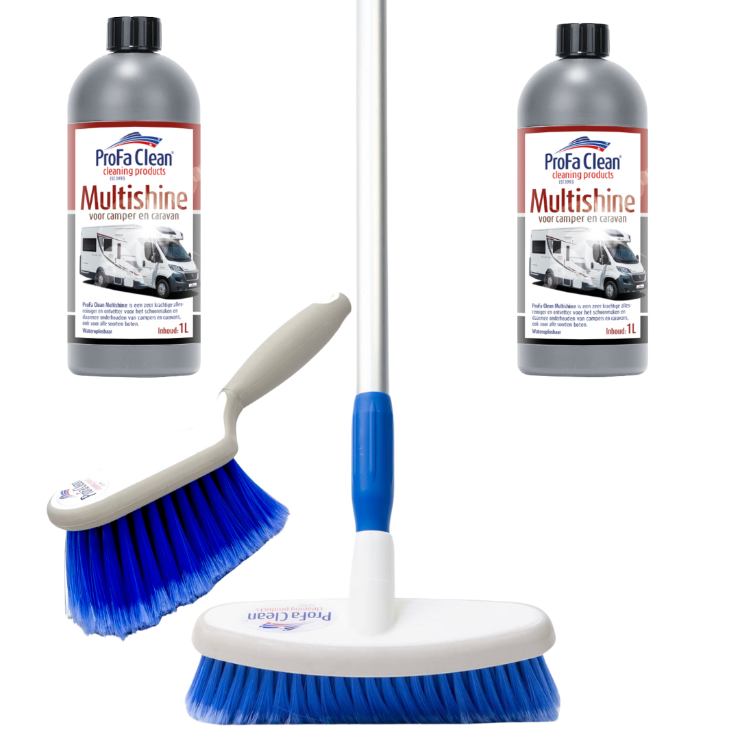 Kompletta Campers & Caravans -paket - Multishine (2L) + Broom & Handbrush