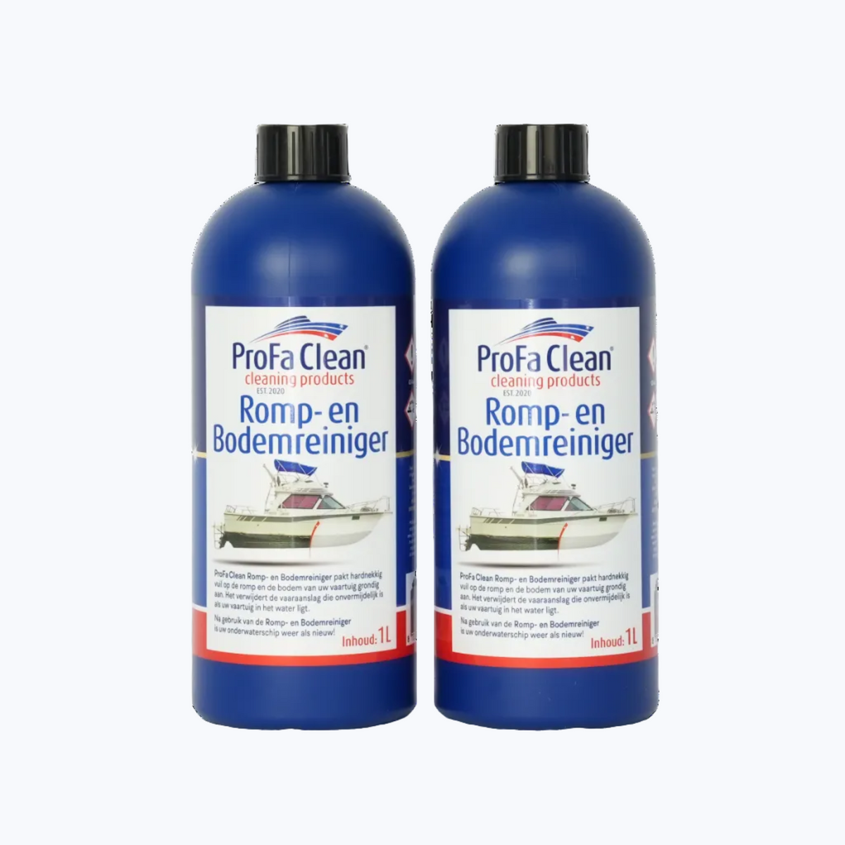 Romp- en bodemreiniger (2x 1L) - Reinigt grondig en gemakkelijk uw onderwaterschip