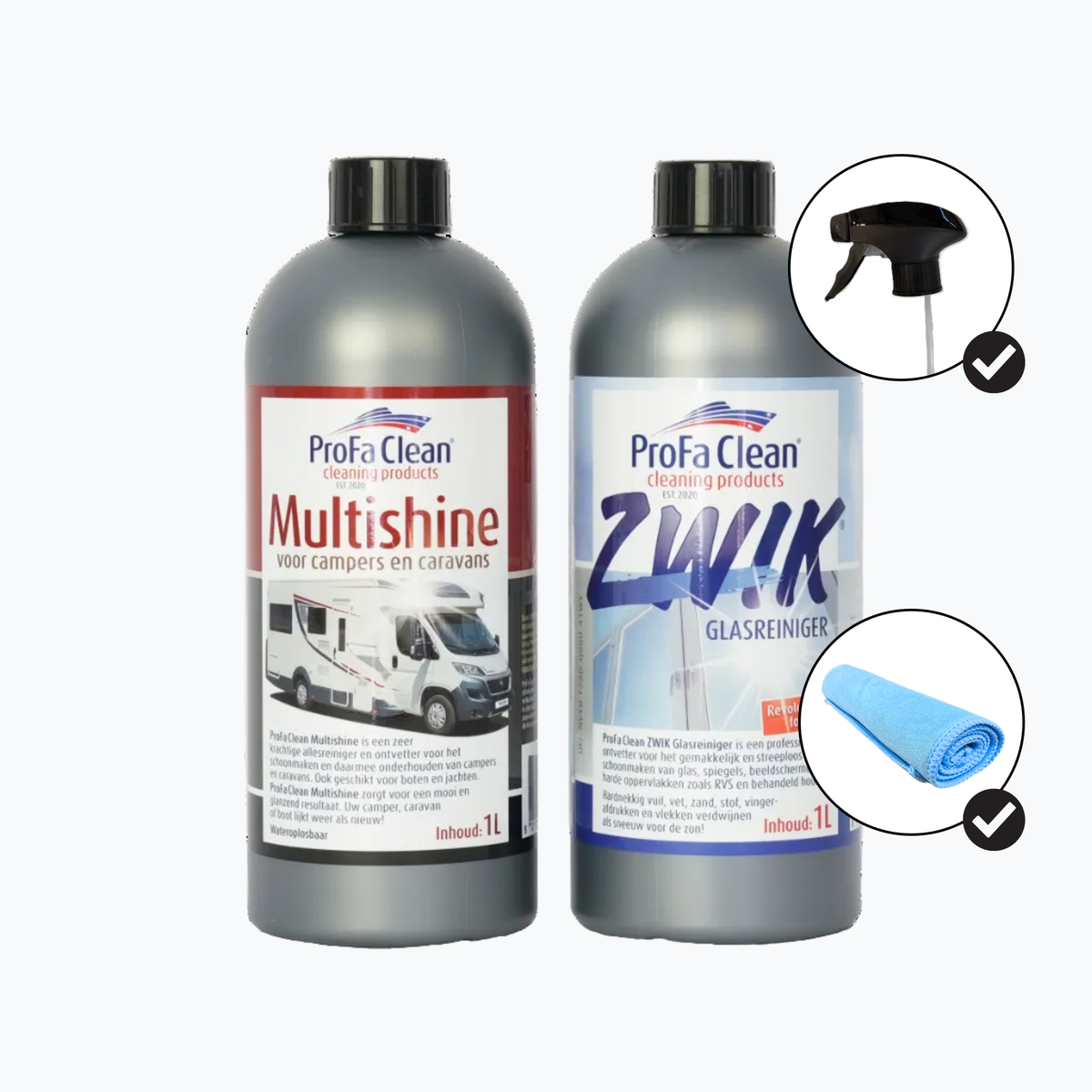 Multishine + Zwik glasreiniger (Duo korting)