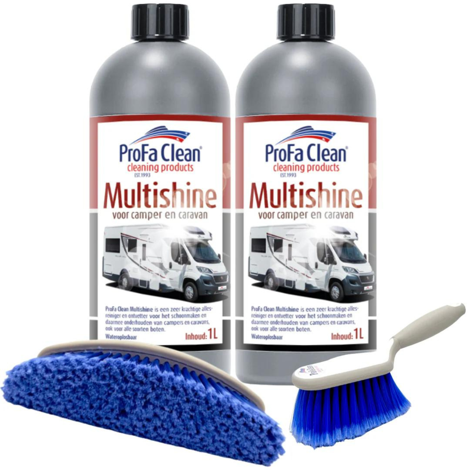 Kompletta Campers & Caravans -paket - Multishine (2L) + Broom & Handbrush