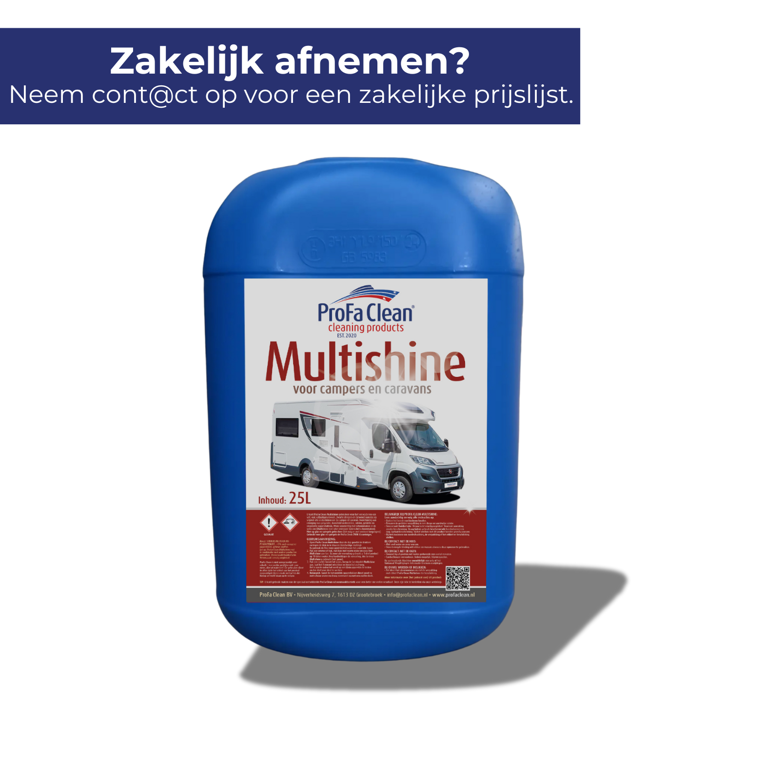 Multishine (25L) - Campers & Caravans Shampoo (€ 11.99 per liter)