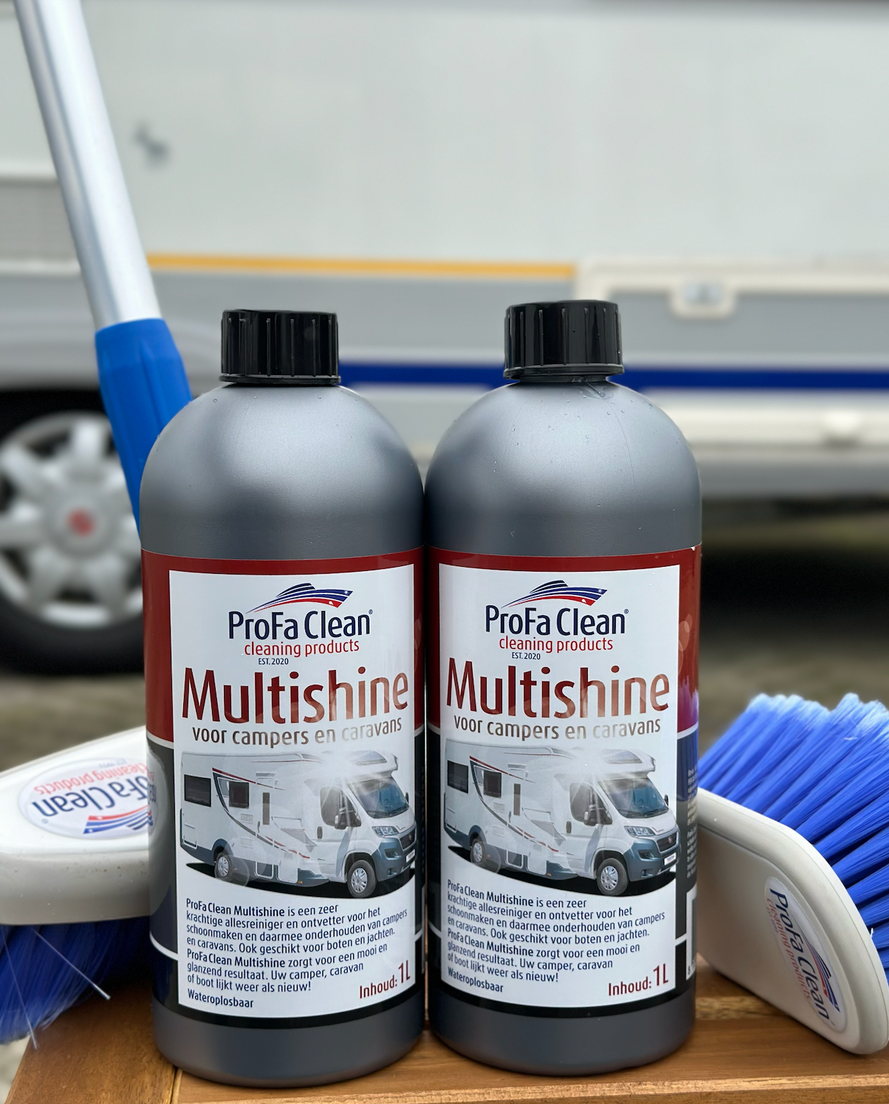 Komplette Camper & Caravans -Paket - Multishine (2L) + Besen & Handbürste