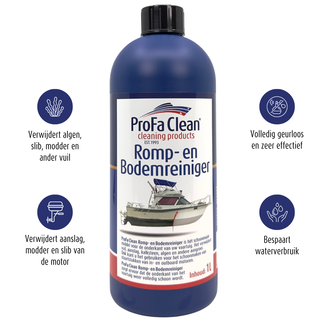 Rull and soil cleaner (1L) - Thoroughly and easily cleans your underwater ship